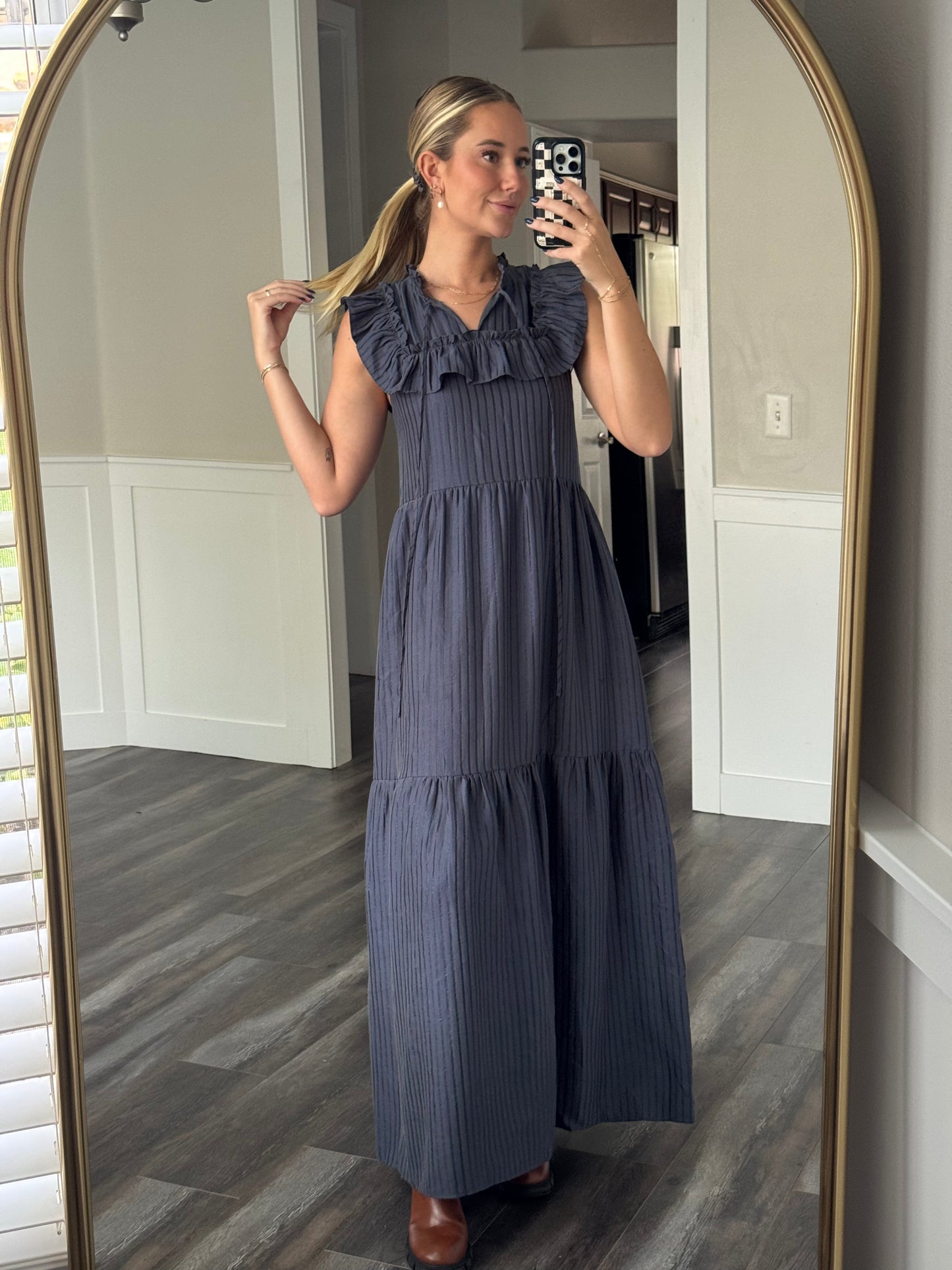 Mary Maxi Dress in Navy