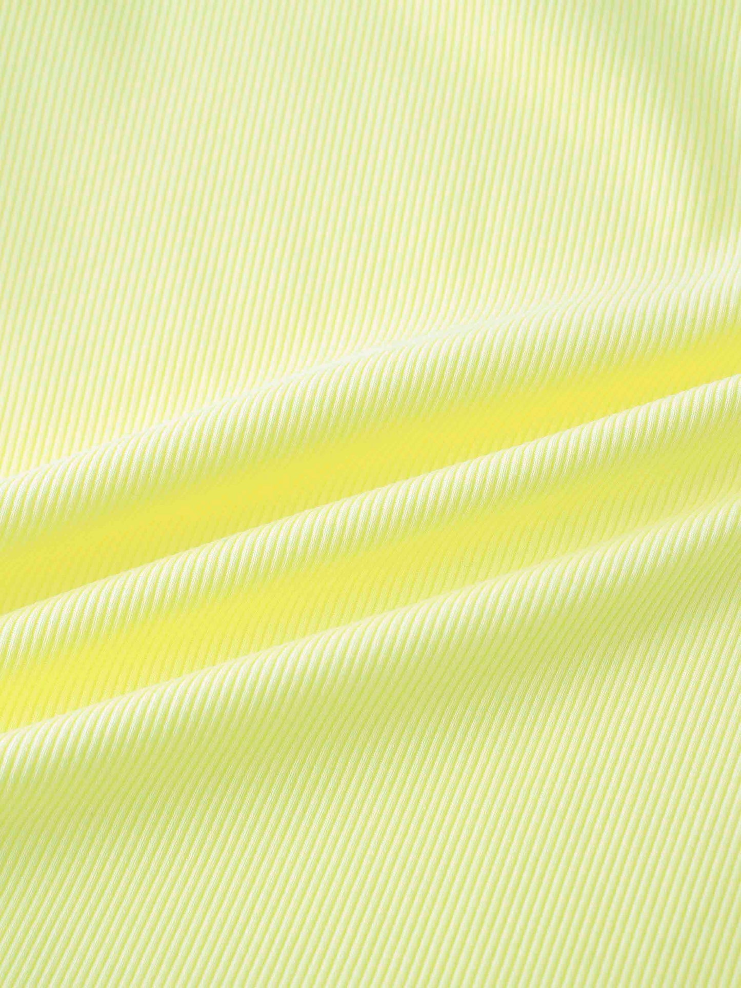 Yellow Ribbed Short Set