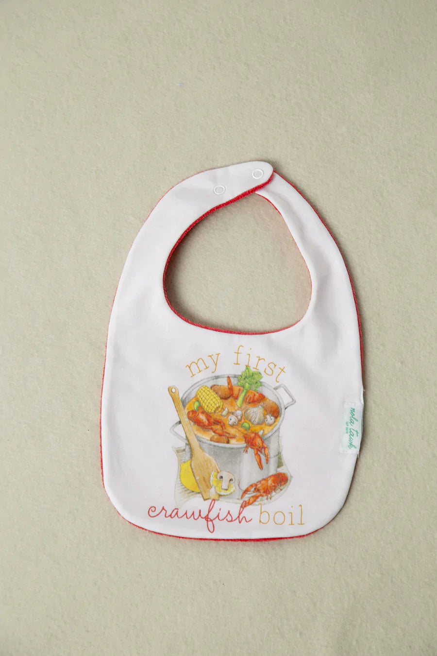 My first crawfish boil Organic Cotton Bib (Pre-Order Arriving Spring 2026)