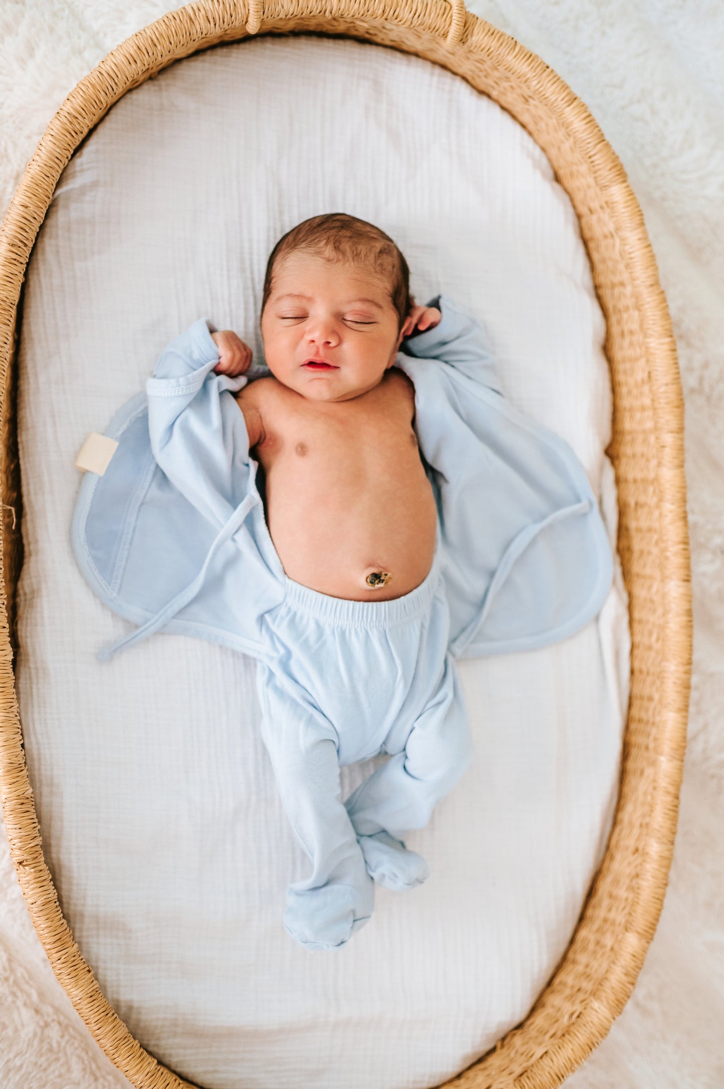 Heart2Heart Skin-to-Skin Onesie Baby Blue