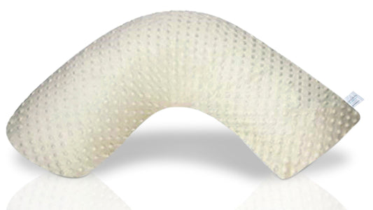 Award-Winning Nursing Pillow - Ivory Dot Design | Ergonomic Breastfeeding Support | Luna Lullaby