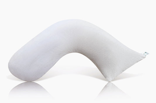 Award-Winning Nursing Pillow - Ivory Plush Smooth Design | Ergonomic Breastfeeding Support | Luna Lullaby