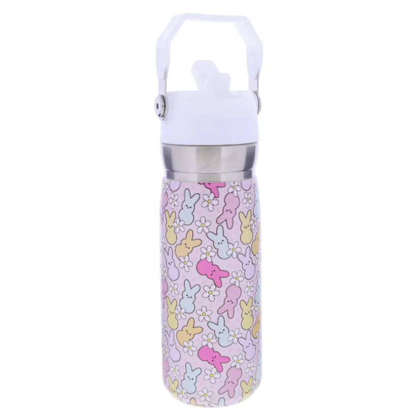 Peep This 22oz Stainless Steel Water Bottle – Straw Cap & Carry Handle