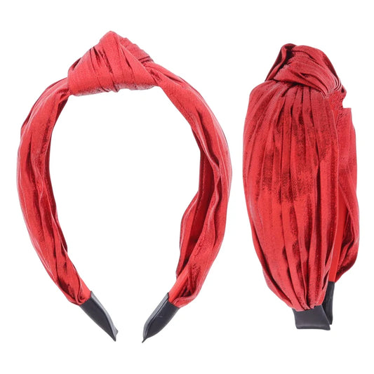 Jane Marie Red Satin Knotted Headband – Girls & Women