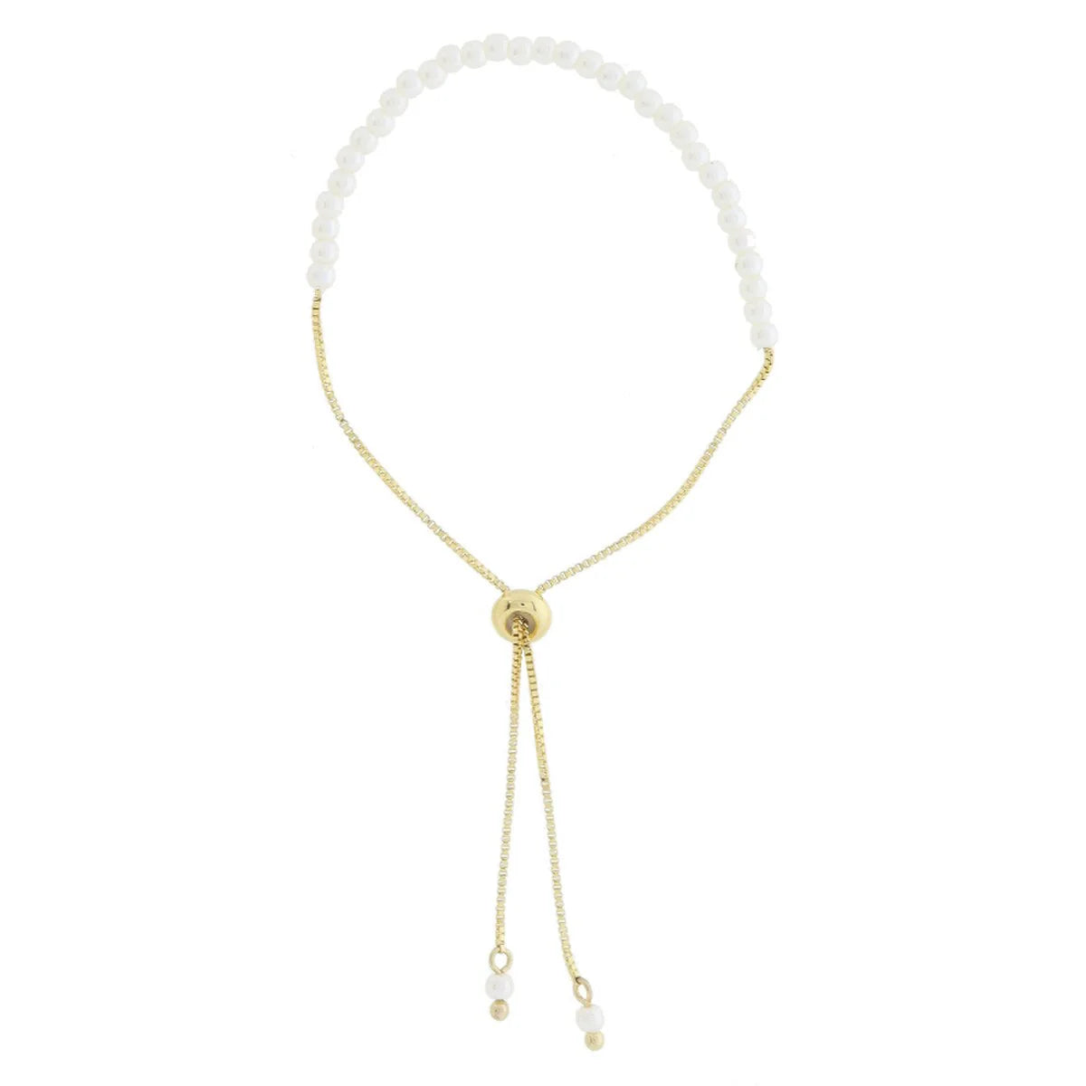 Kids 18K Golden Classic Pearl Bracelet – Gold