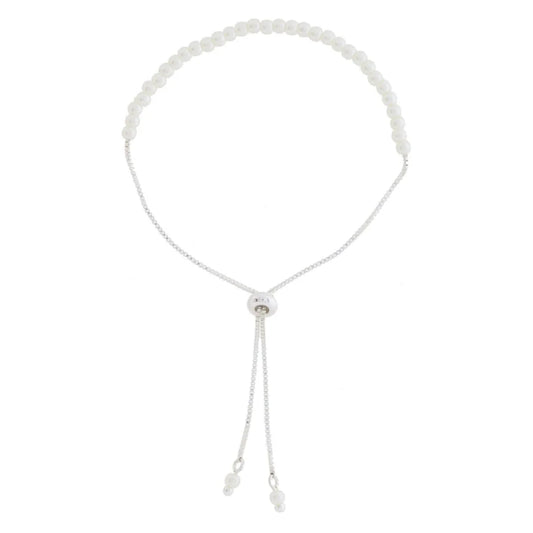 Kids 18K Golden Classic Pearl Bracelet – White Gold