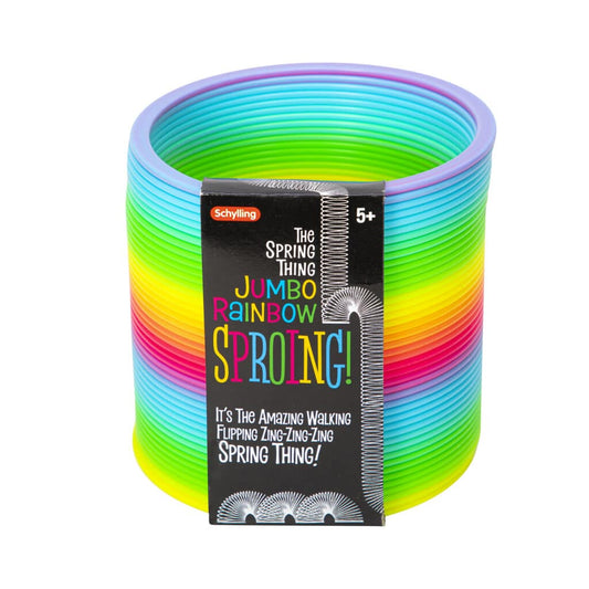 Schylling The Spring Thing Jumbo Rainbow Spring – Giant Classic Walking Spring Toy