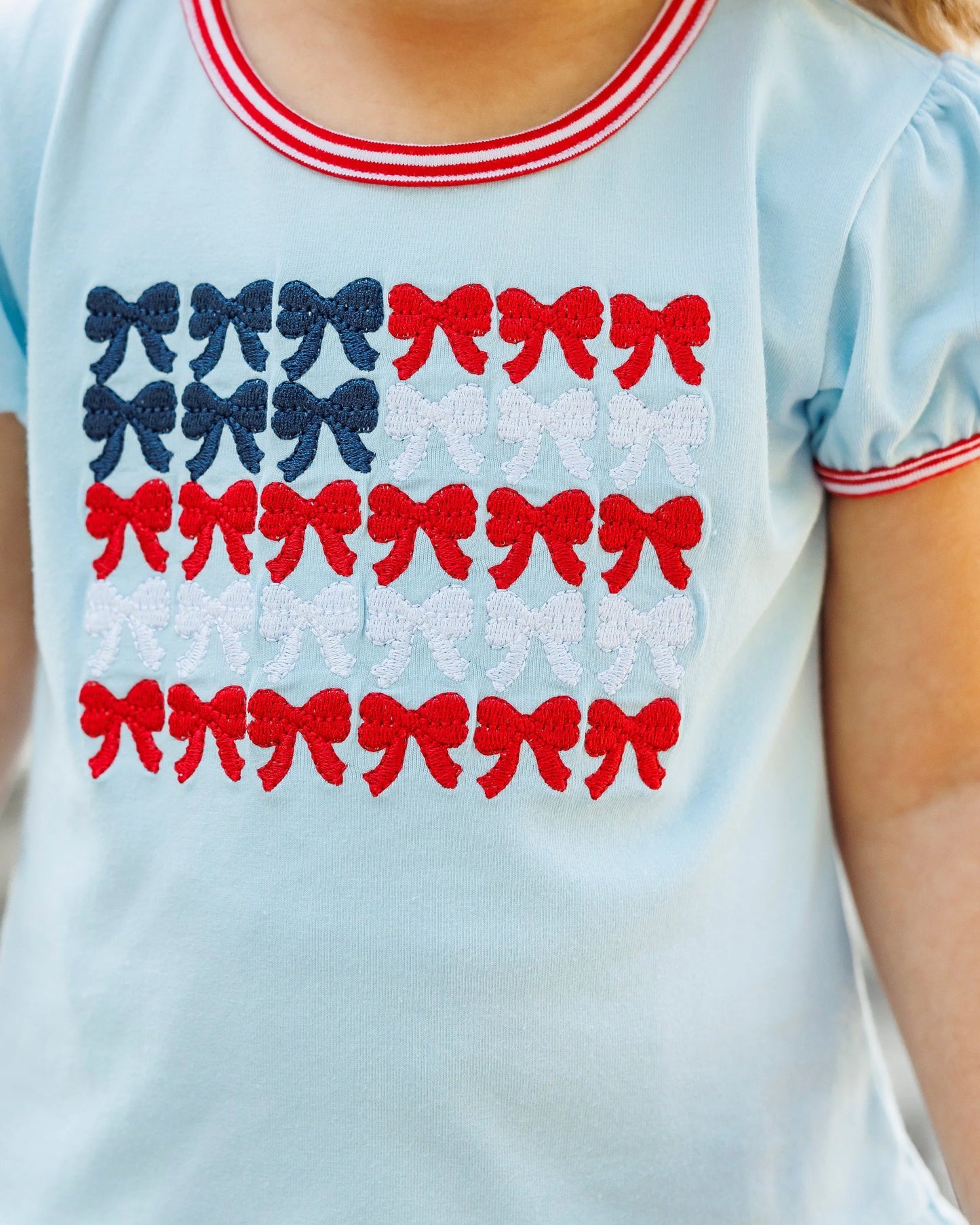 Red, White, and Bows Bloomer Set