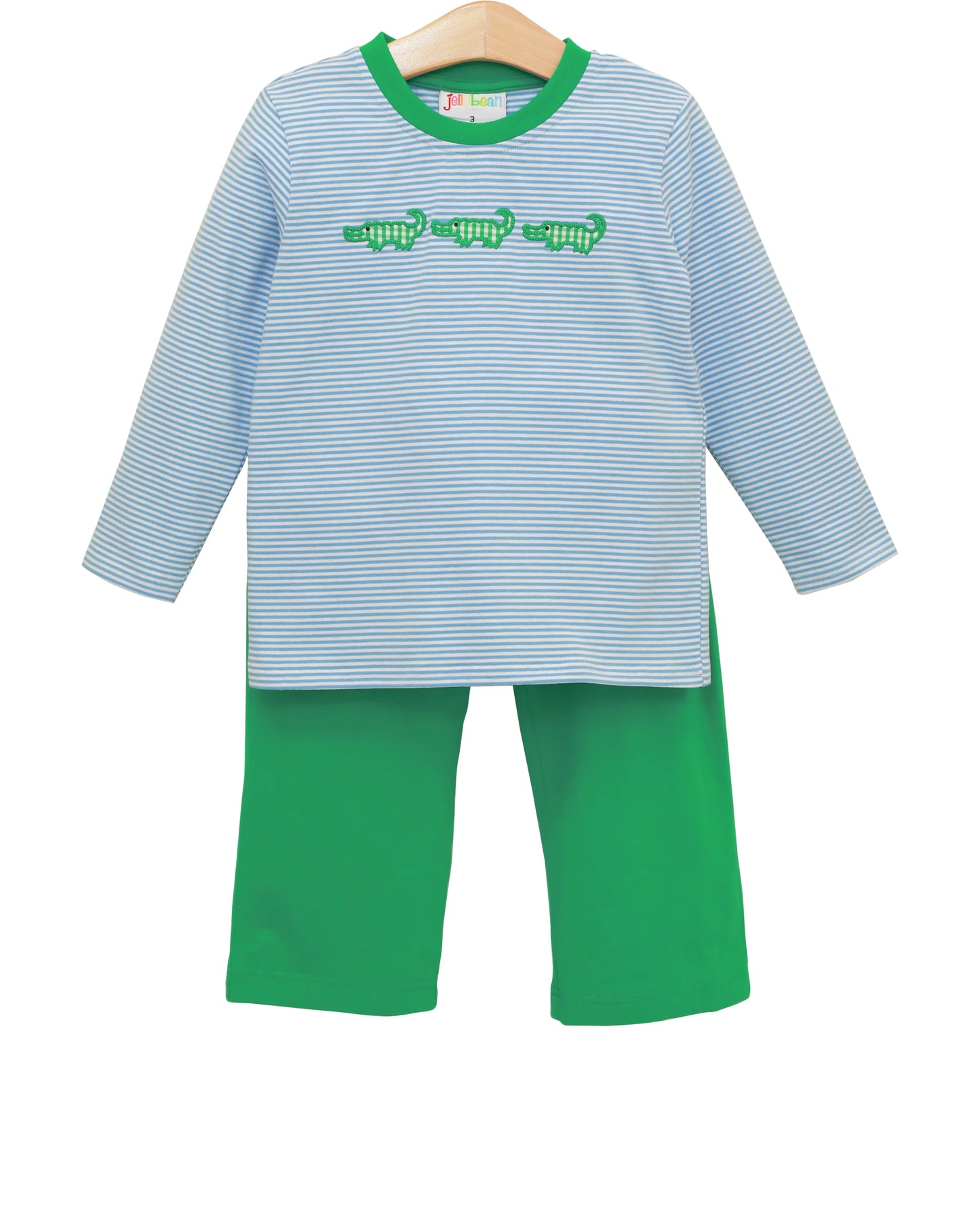 See Ya Later Pant Set – Boys Alligator Applique Outfit