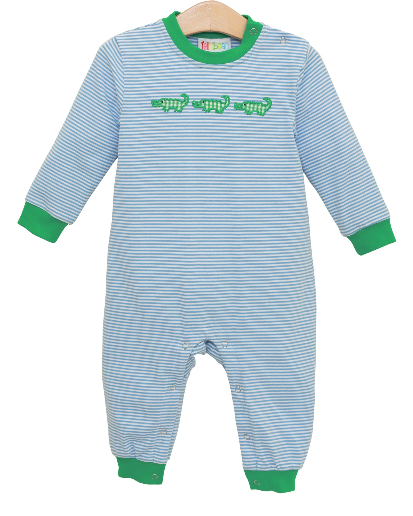 See Ya Later Romper – Baby Boys Alligator Applique Romper