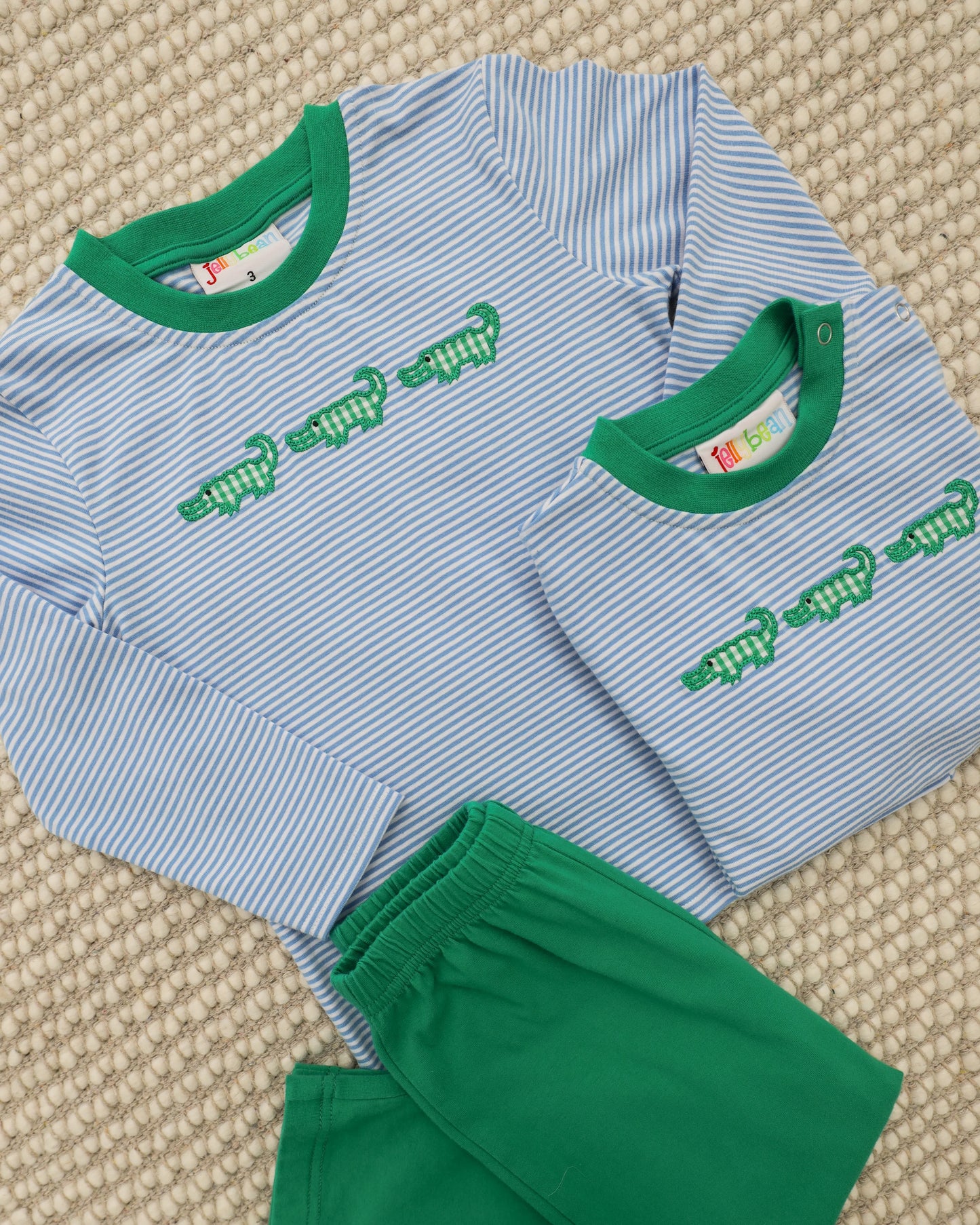 See Ya Later Romper – Baby Boys Alligator Applique Romper