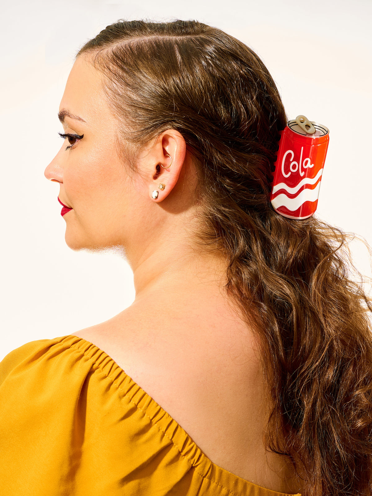 Pack: Cola Can Charms, Huggies, & Claw Clip