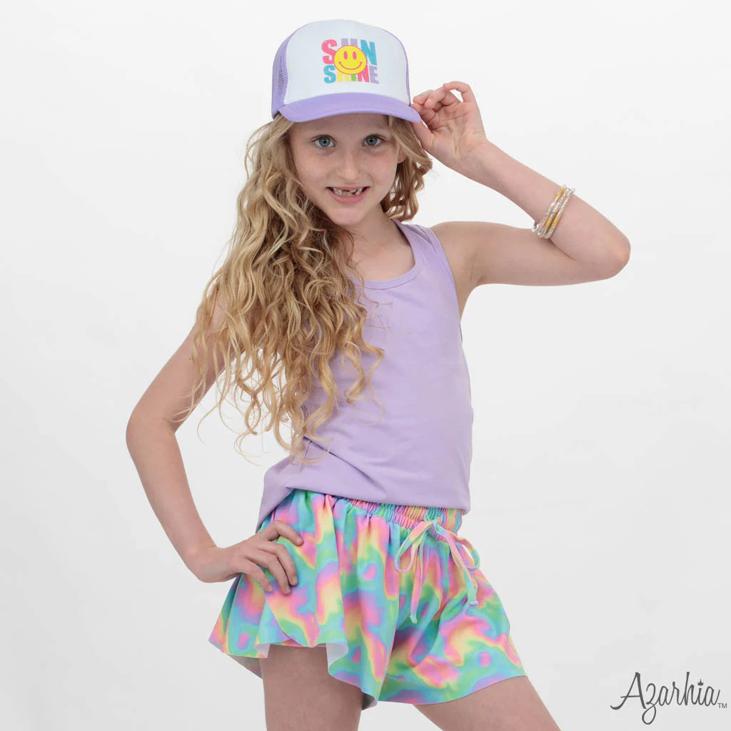 Neon Wave Butterfly Flowy	Short