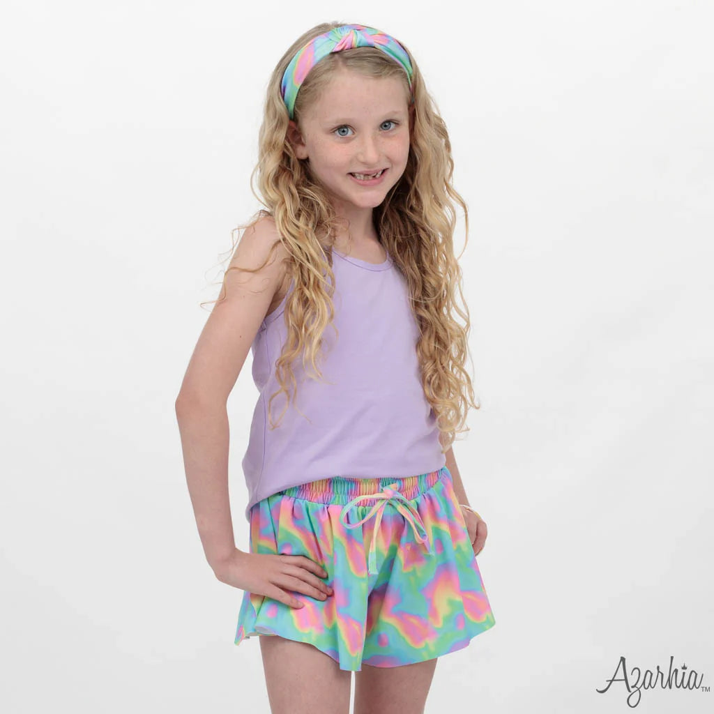 Neon Wave Butterfly Flowy	Short