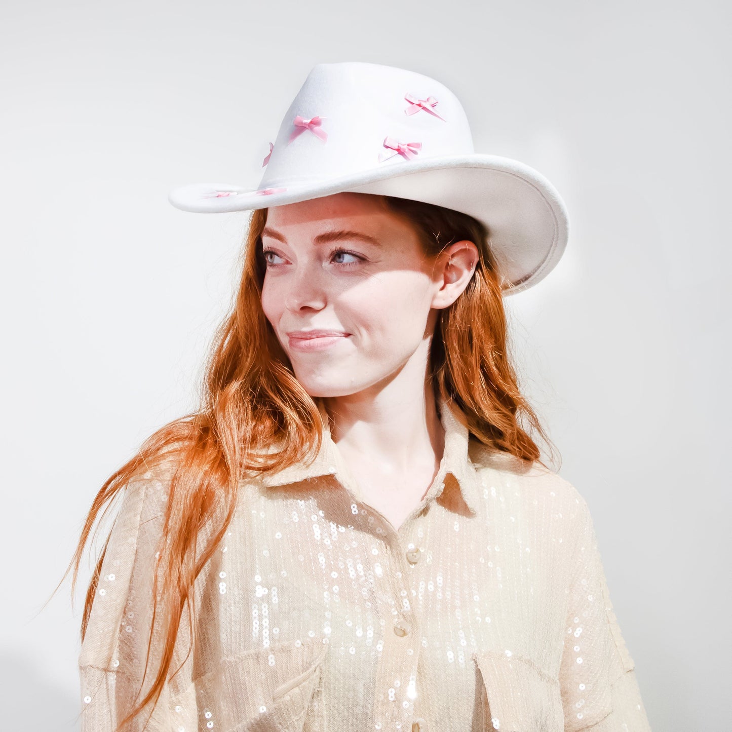 Howdy Darling Bow-Detailed Cowboy Hat