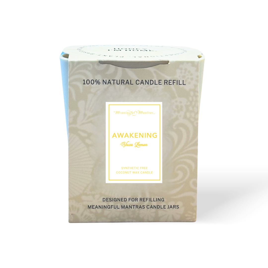 Yuzu Lemon Natural Candle 8oz Kaia Collection Refill