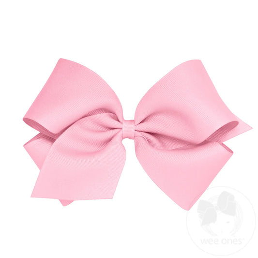 Classic Grosgrain Hair Bow (Plain Wrap) – Pearl