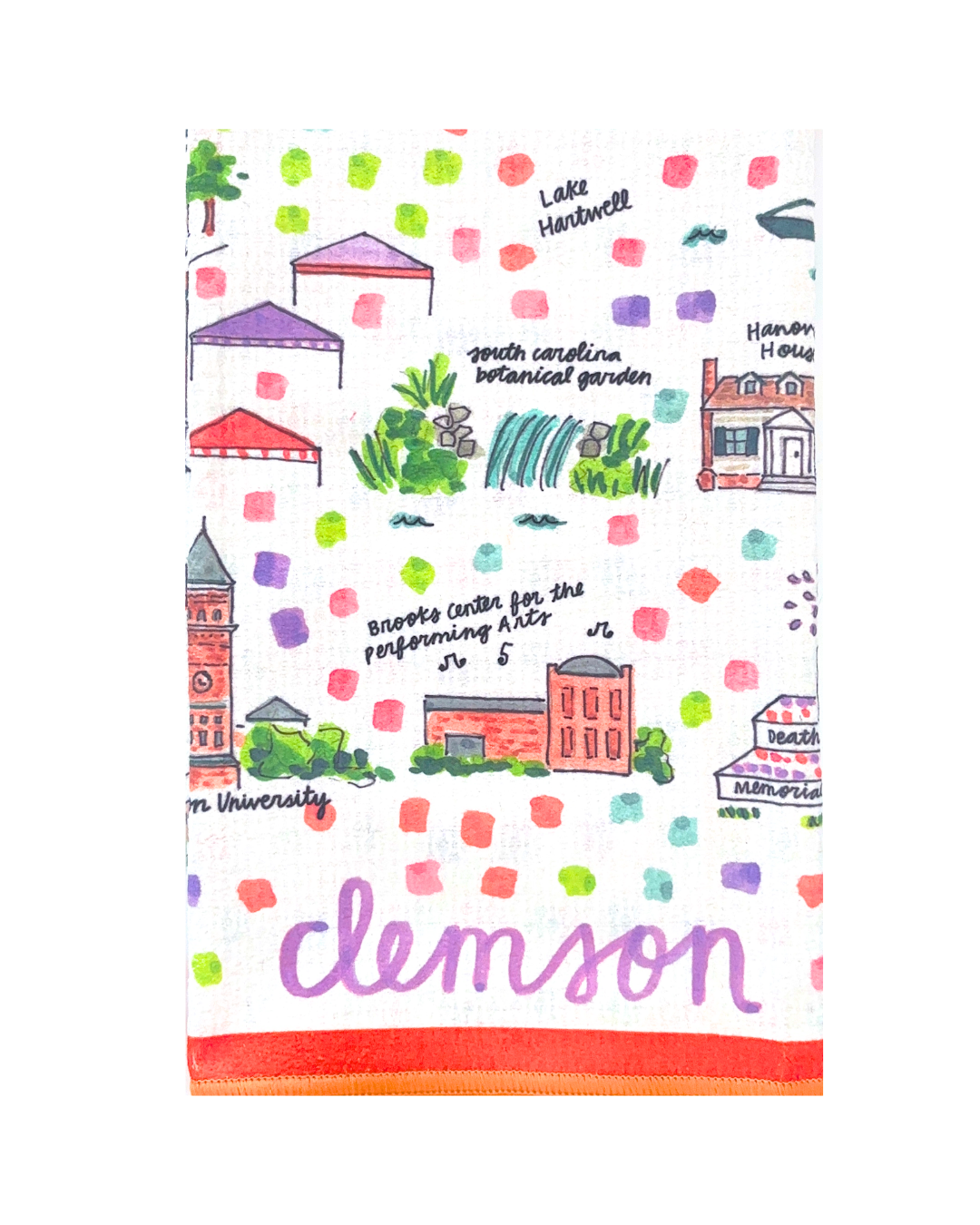 Clemson Double-Sided Tea Towel