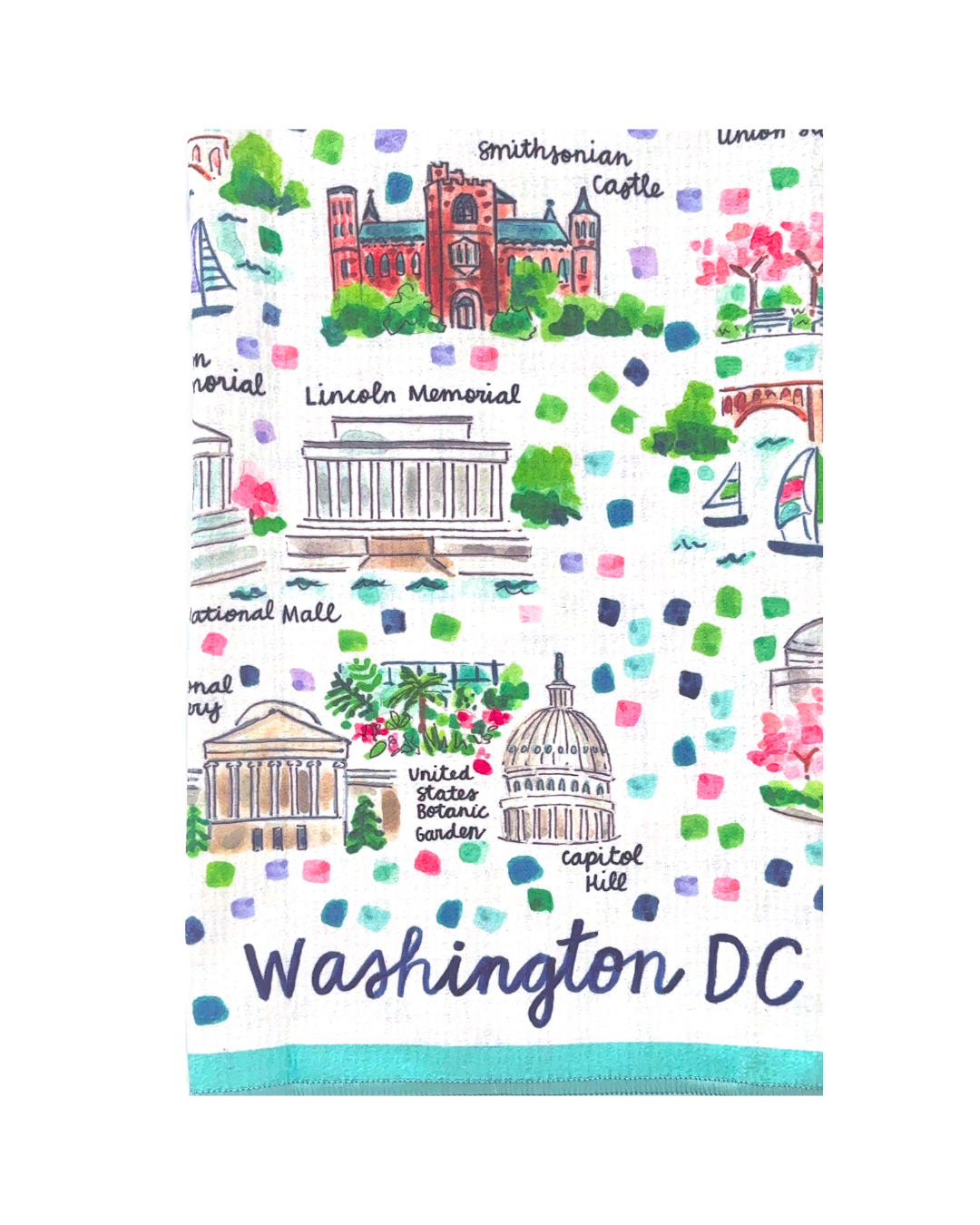Washington, DC Double-Sided Tea Towel