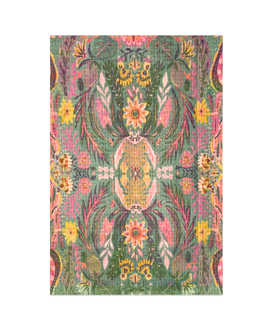 Golden Emerald Double-Sided Tea Towel