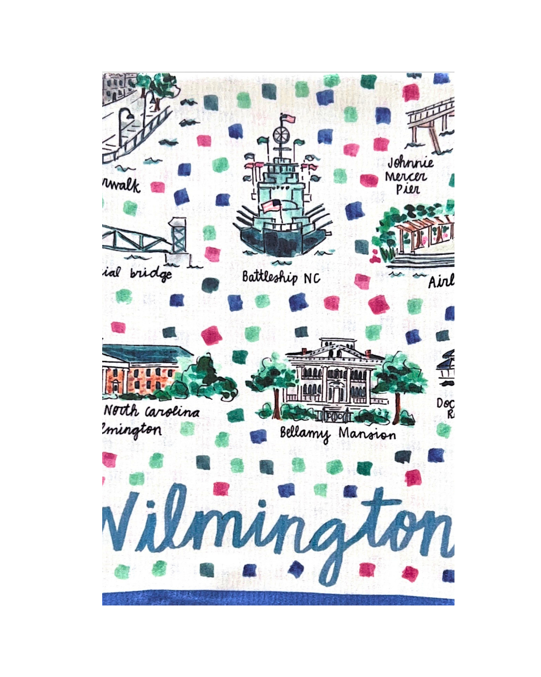 Wilmington Double-Sided Tea Towel