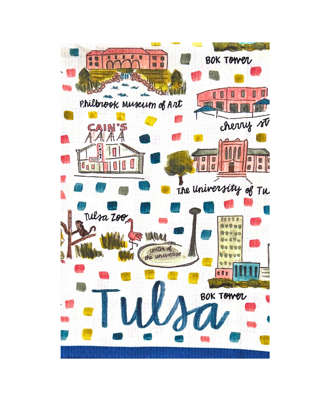 Tulsa Double-Sided Tea Towel