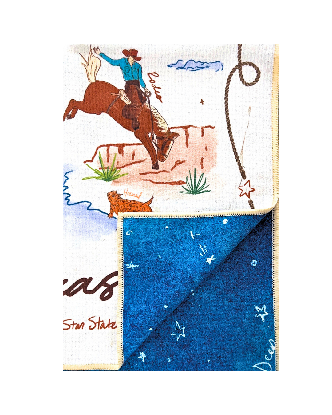 Texas Love Double-Sided Tea Towel