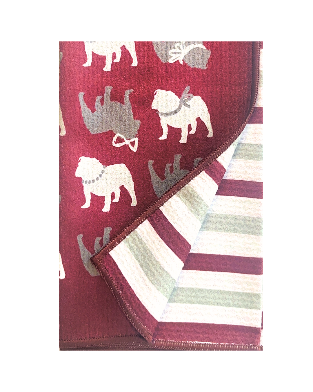 Spirit Bulldog in Starkville Double-Sided Tea Towel
