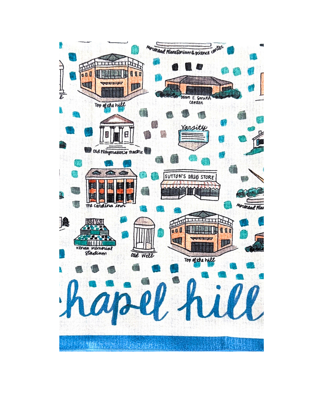 Chapel Hill Double-Sided Tea Towel