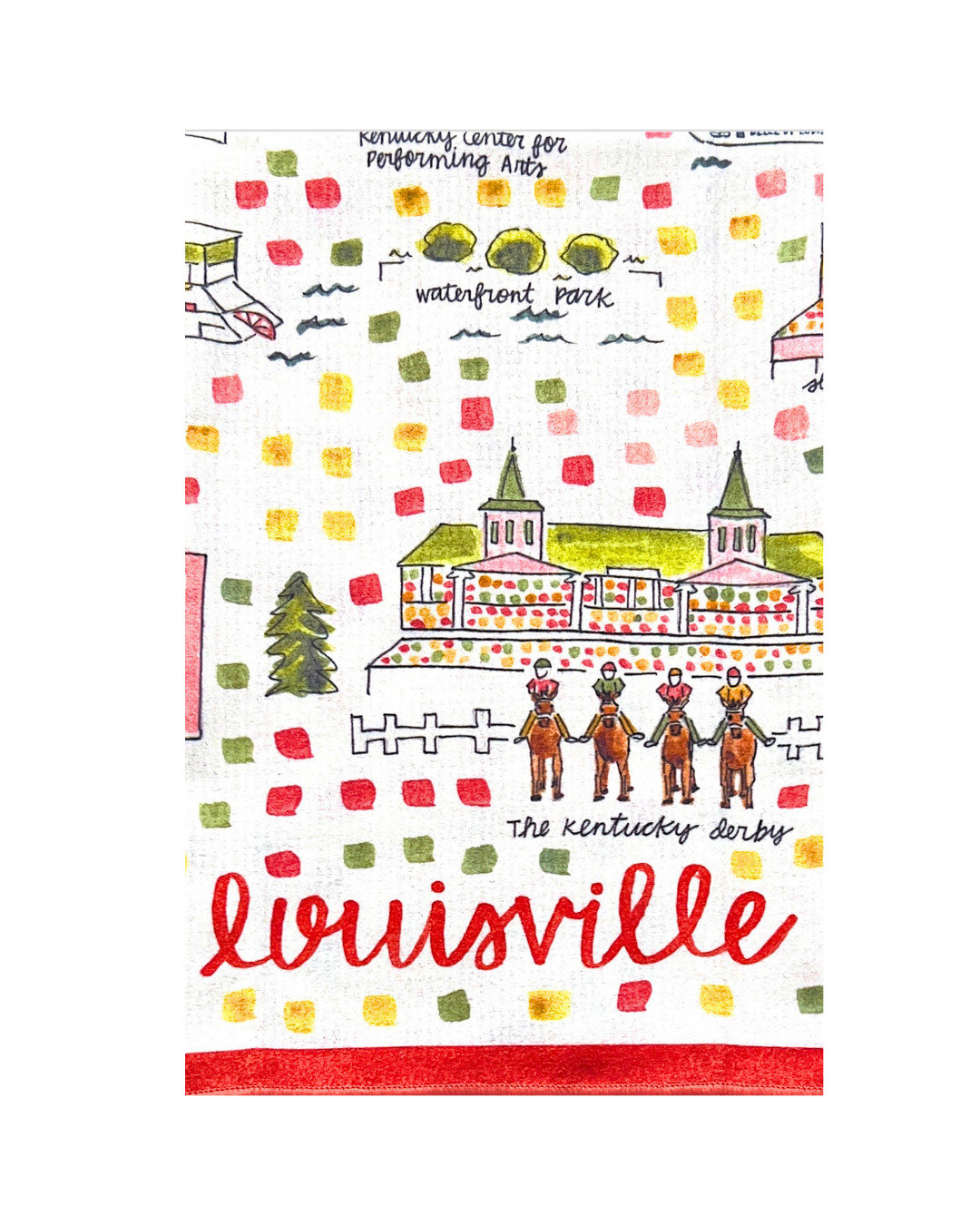 Louisville, KY Double-Sided Tea Towel