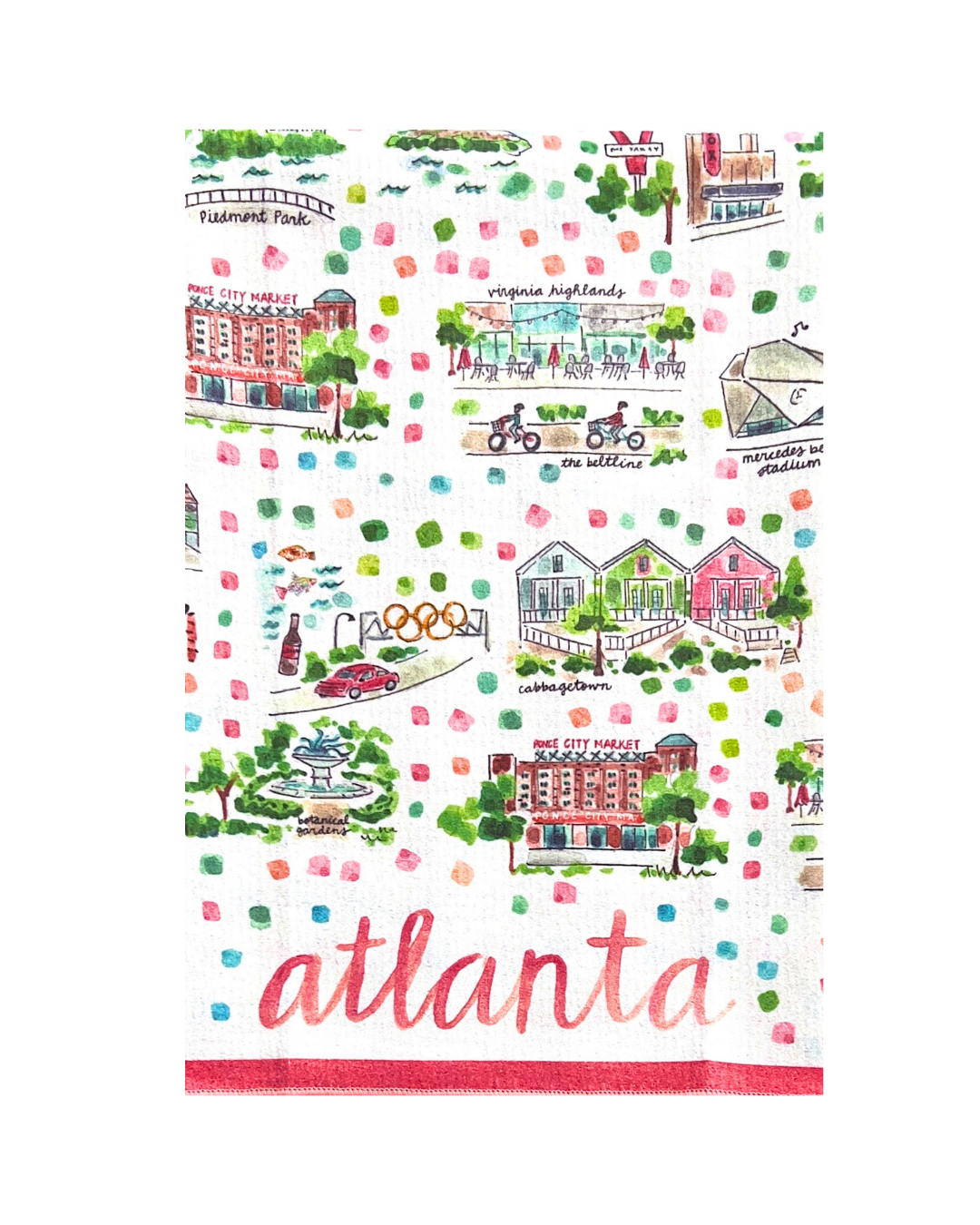 Atlanta, GA Double-Sided Tea Towel