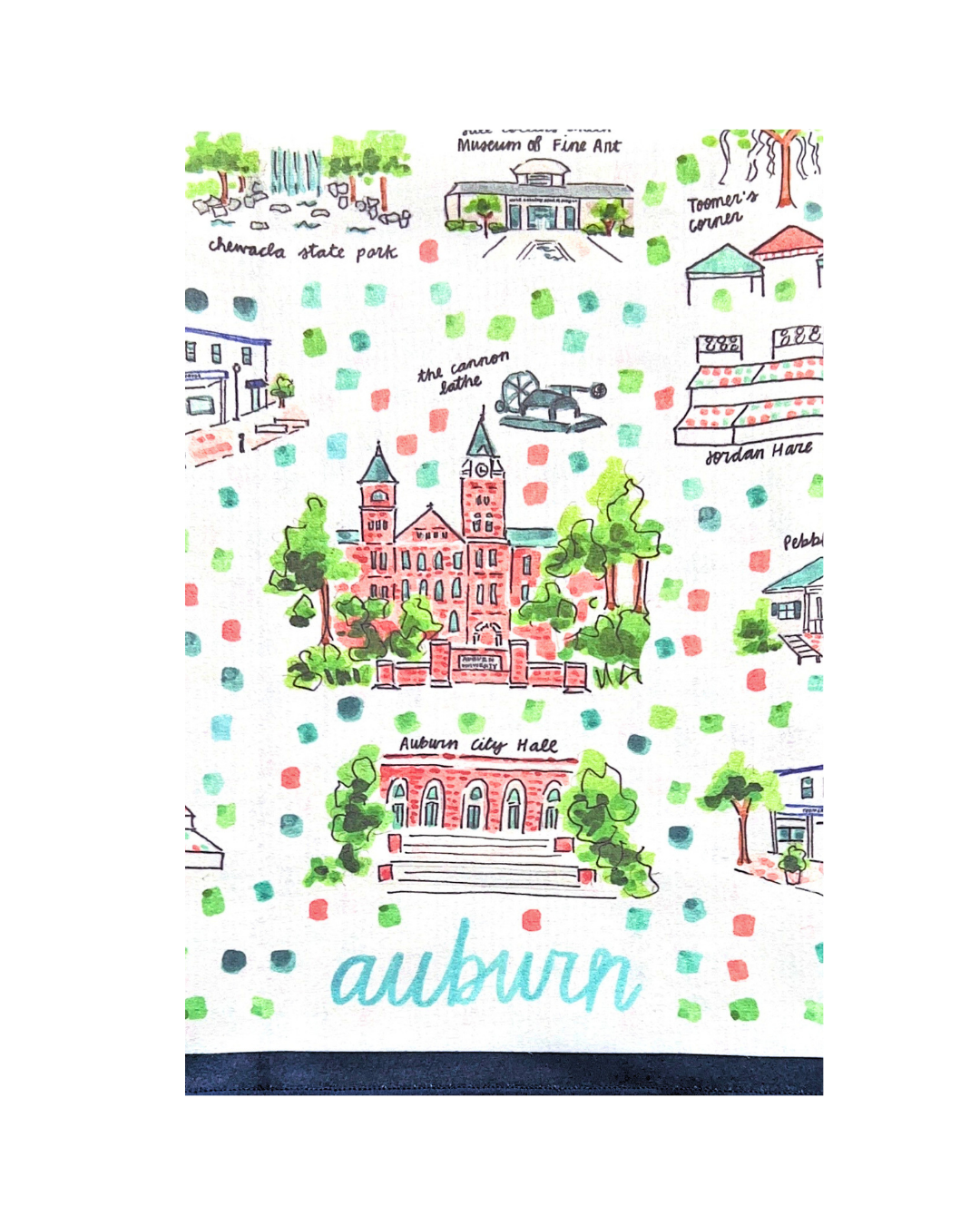 Auburn Double-Sided Tea Towel