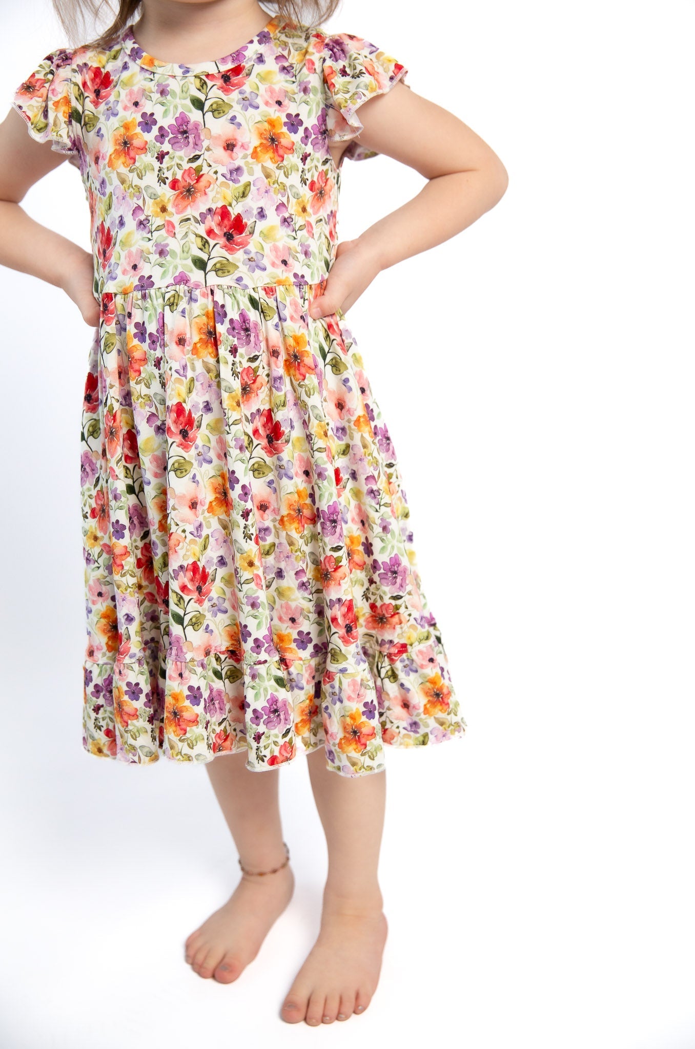 Watercolor Floral Twirl
