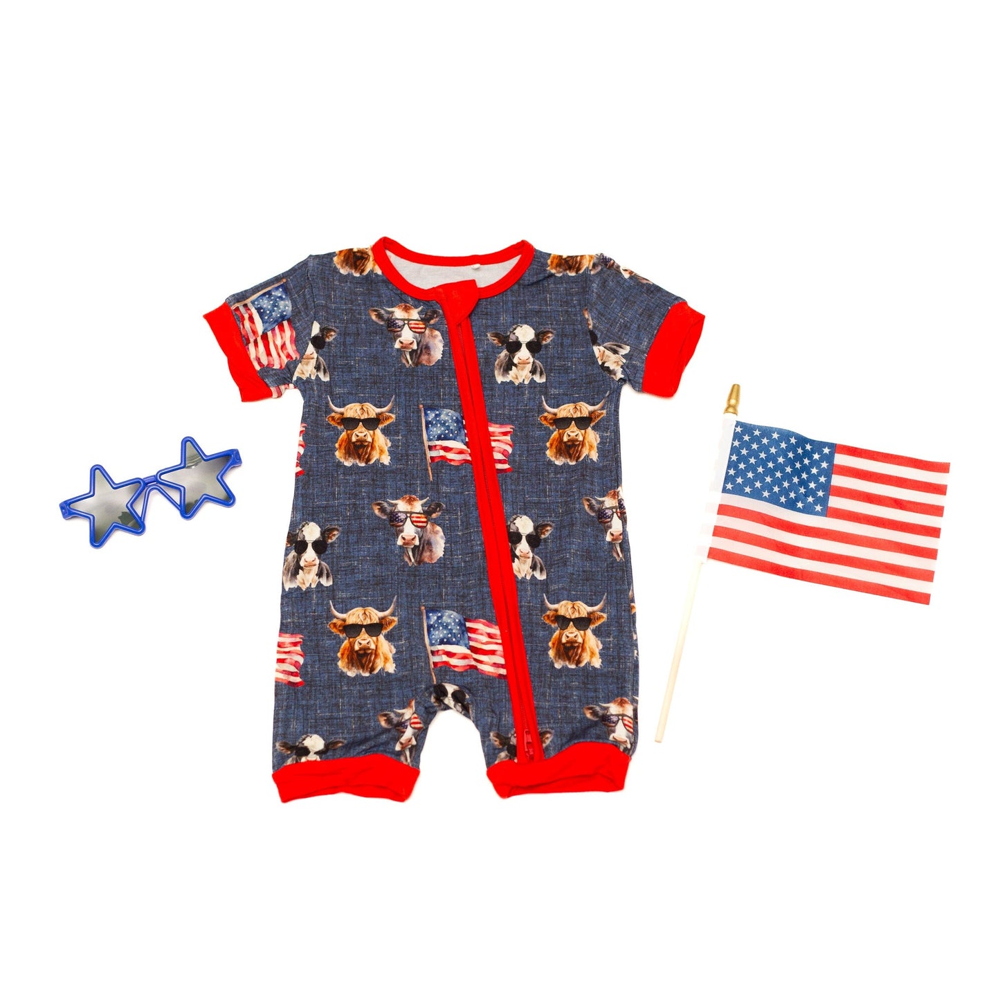 Red, White & Moo Shortie