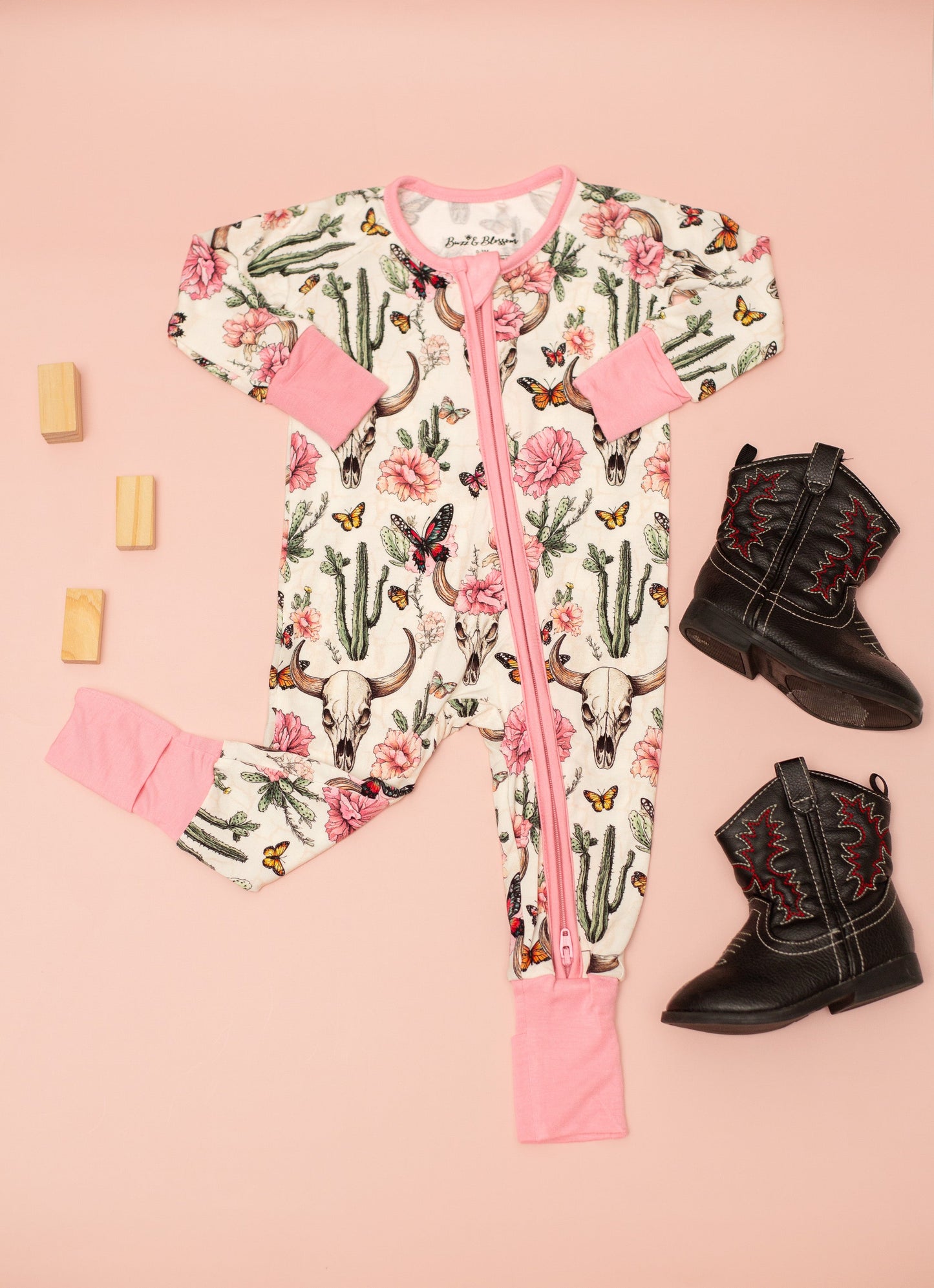 Blush & Bone Convertible Footie