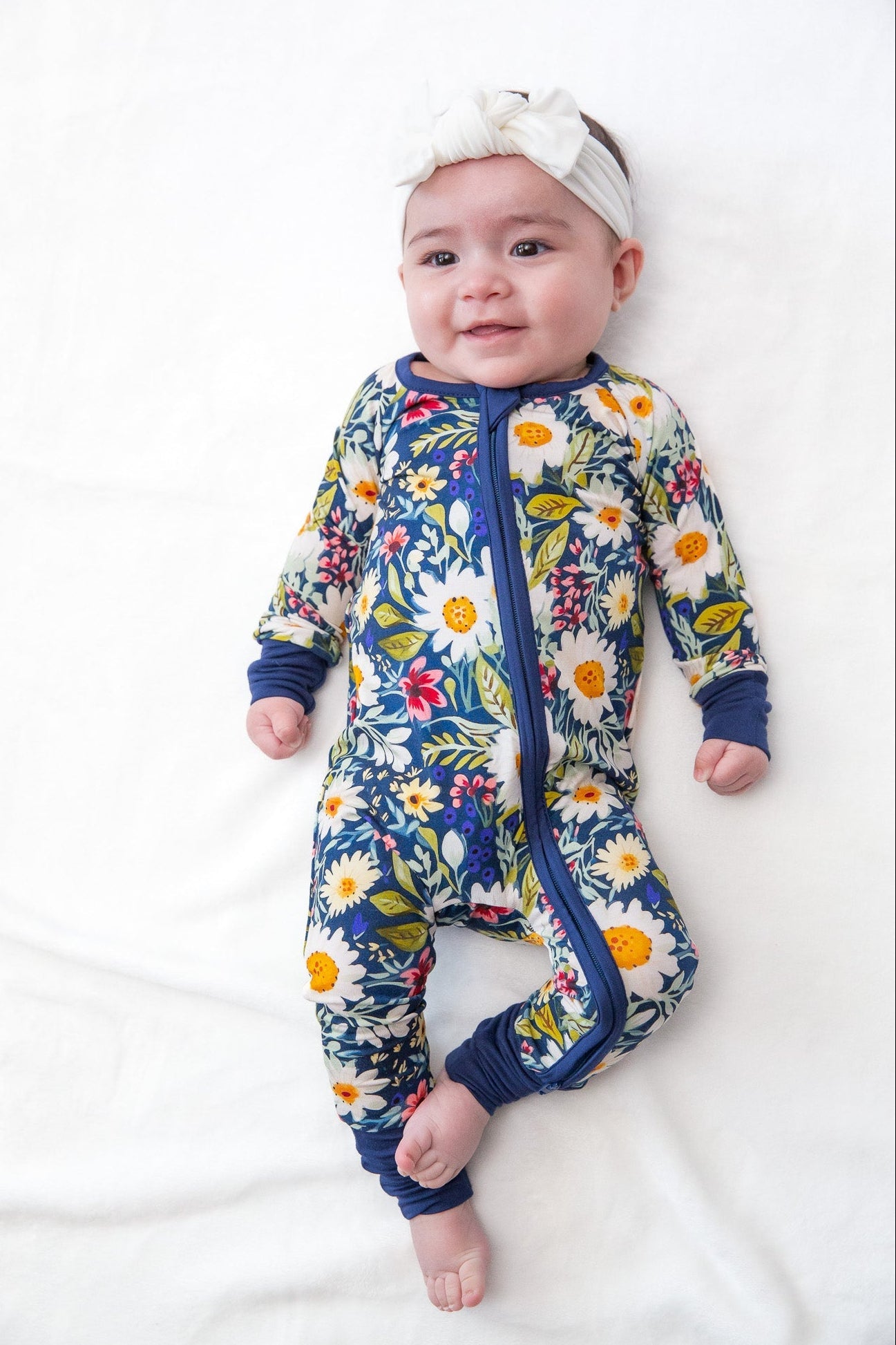 Daisy Blue Convertible Footie