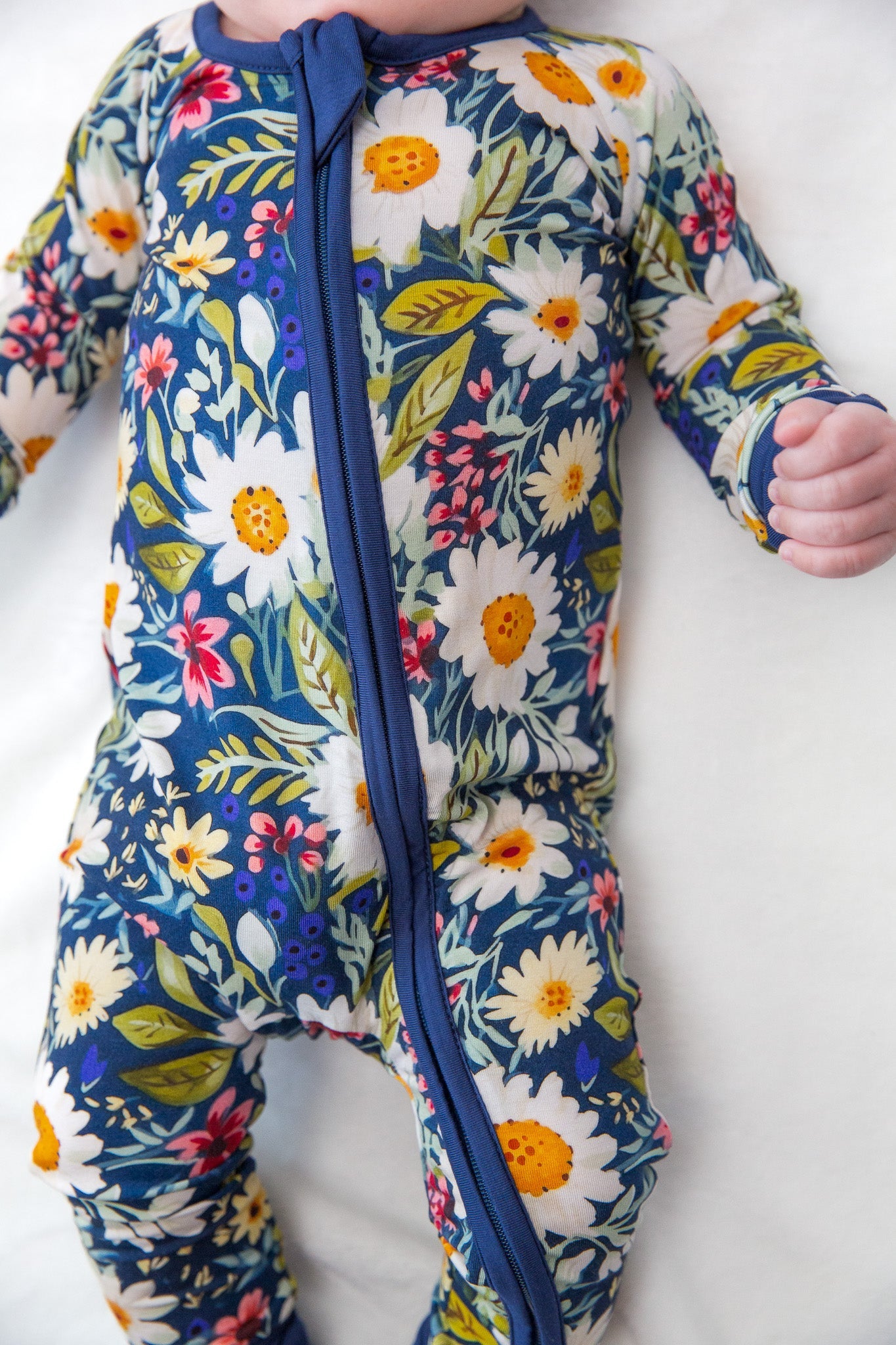 Daisy Blue Convertible Footie