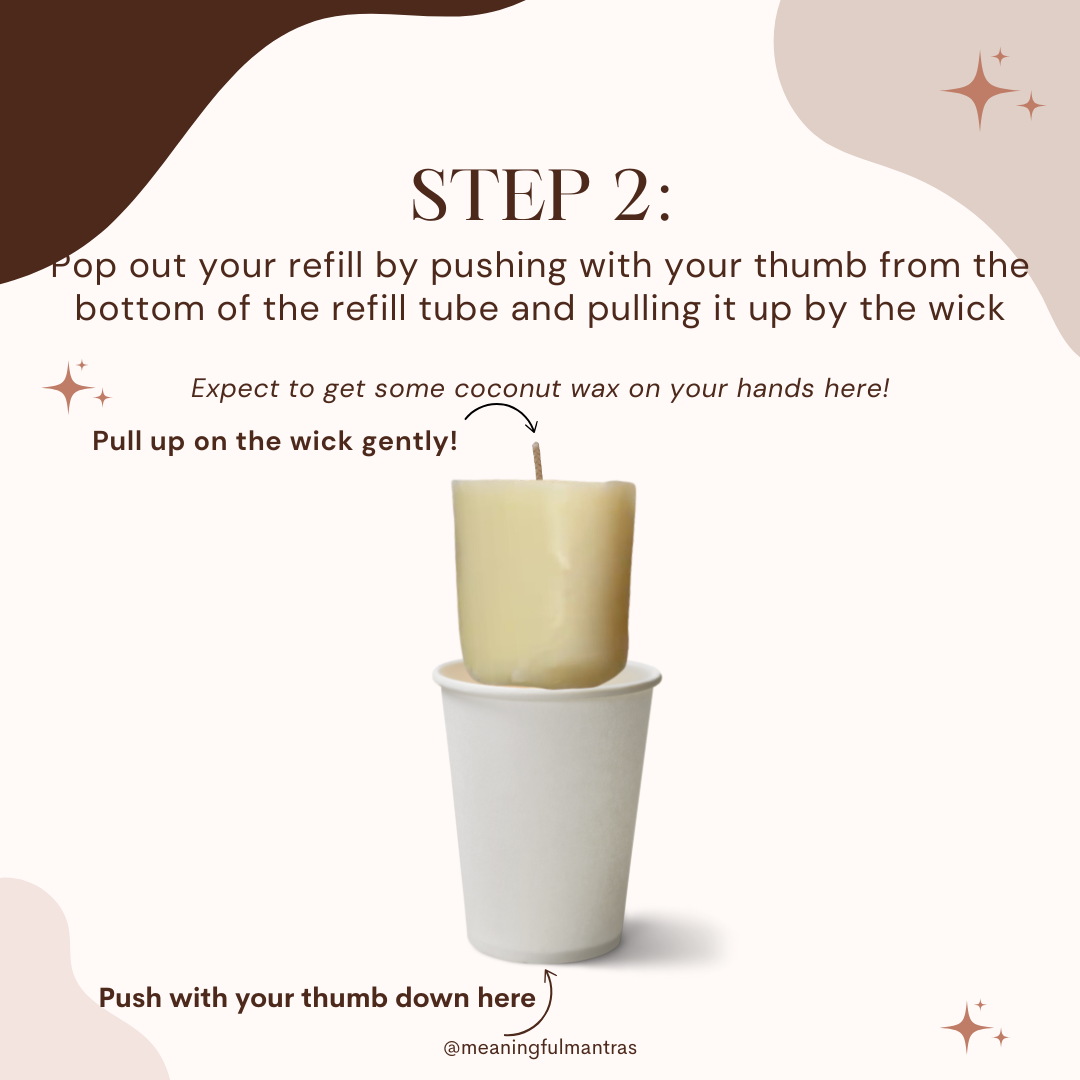 Sweet Sugared Vanilla Natural Candle 8oz Kaia Collection Refill