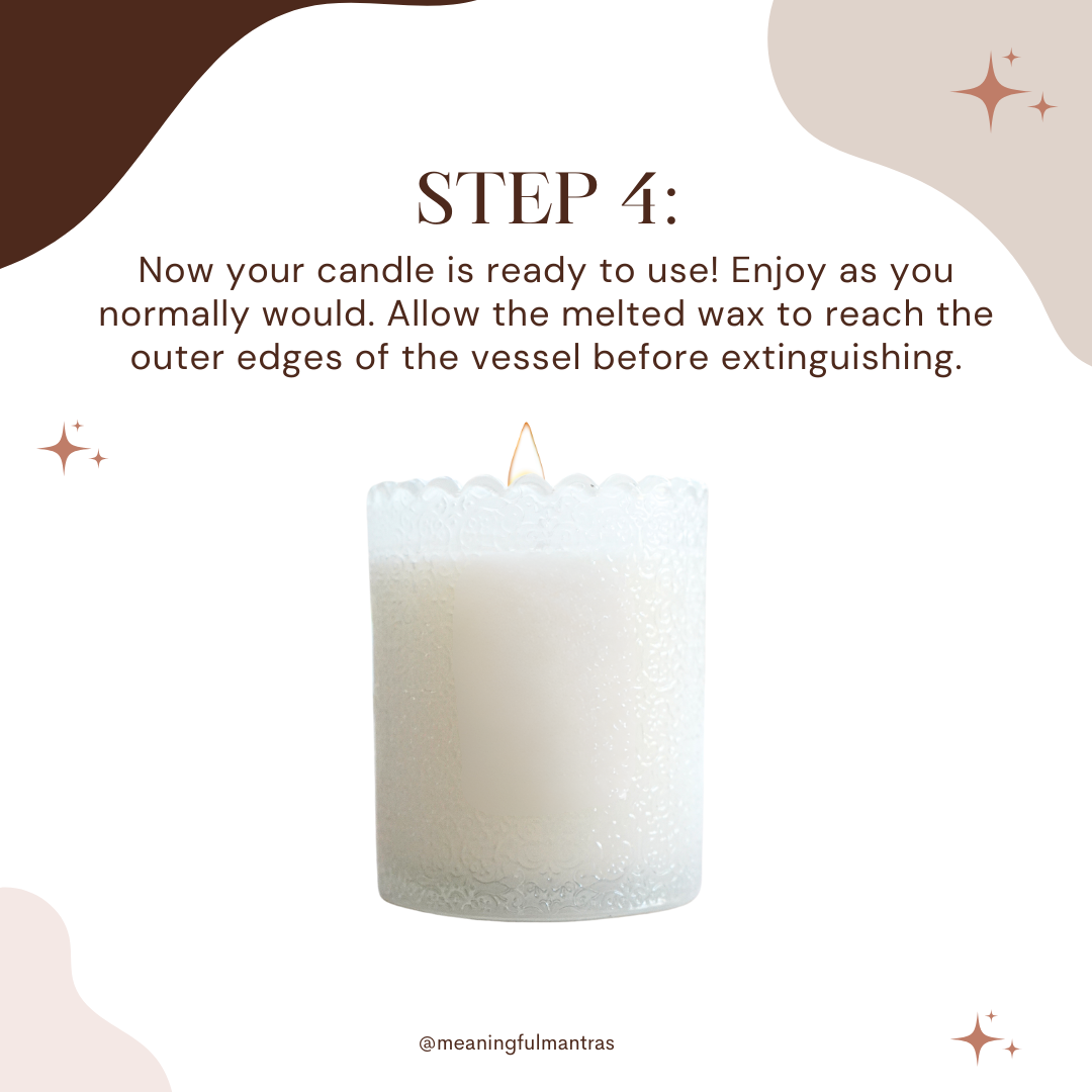 Sweet Sugared Vanilla Natural Candle 8oz Kaia Collection Refill