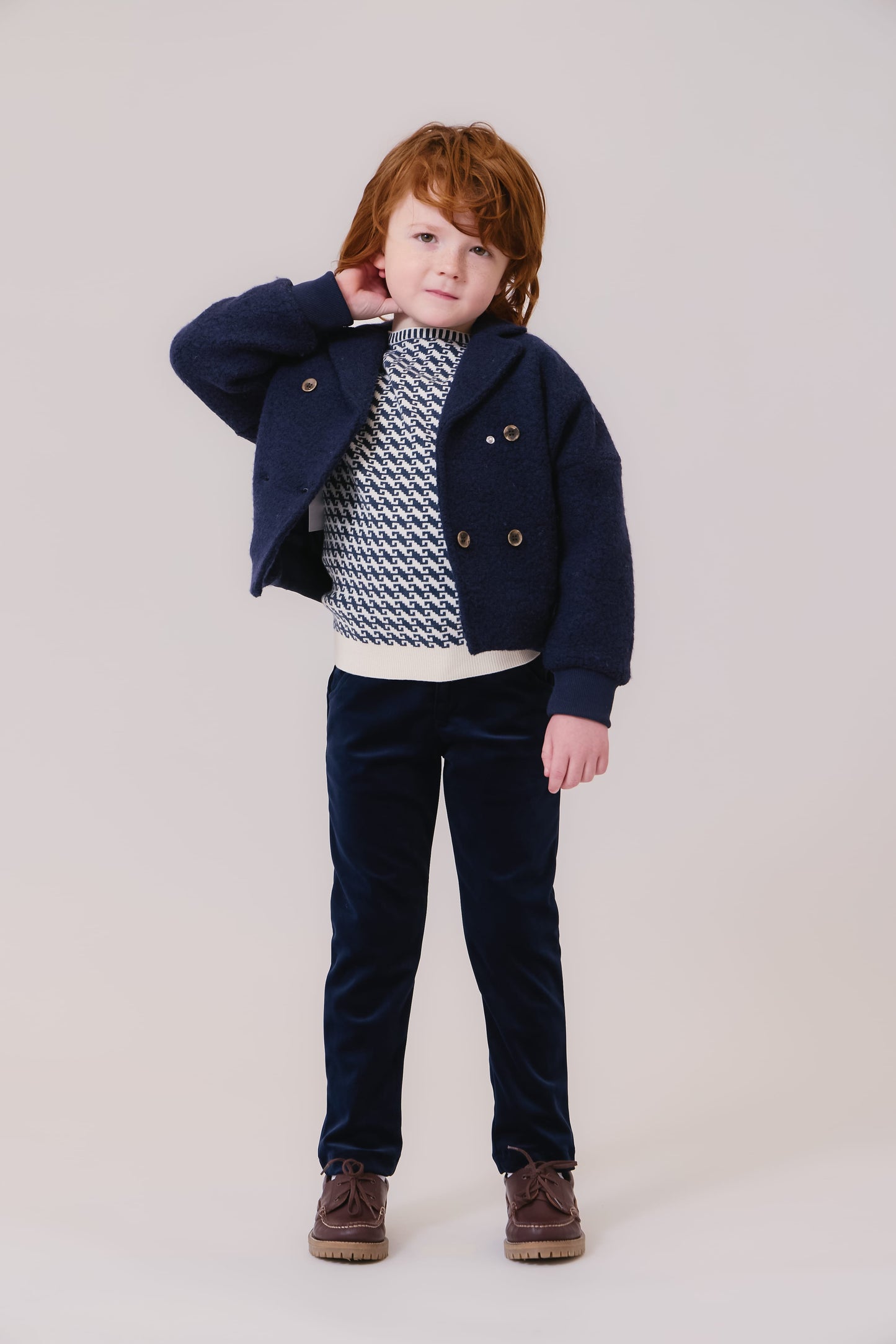 Kenny Sherpa Jacket - Navy