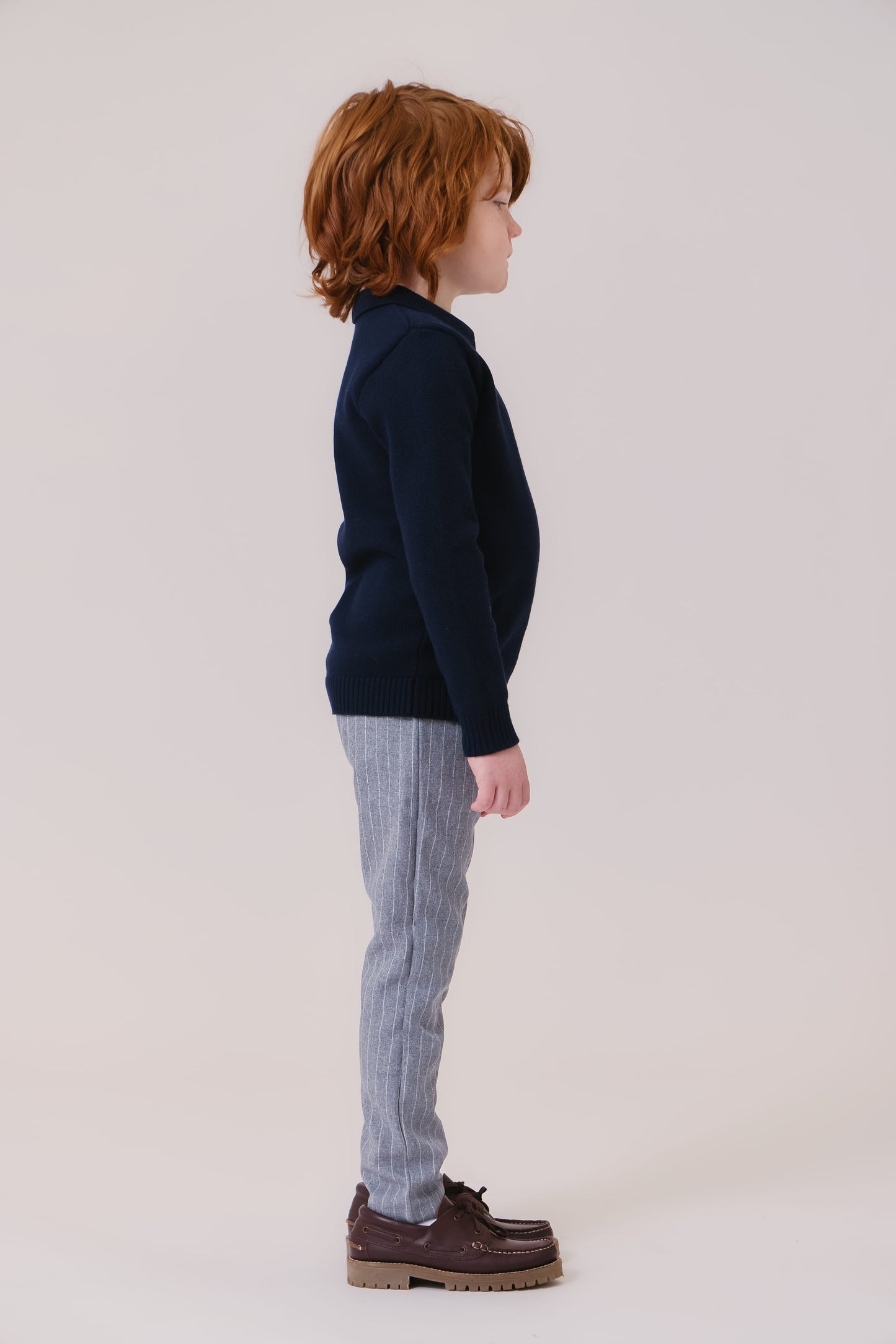 Franck Collar Sweater - Navy