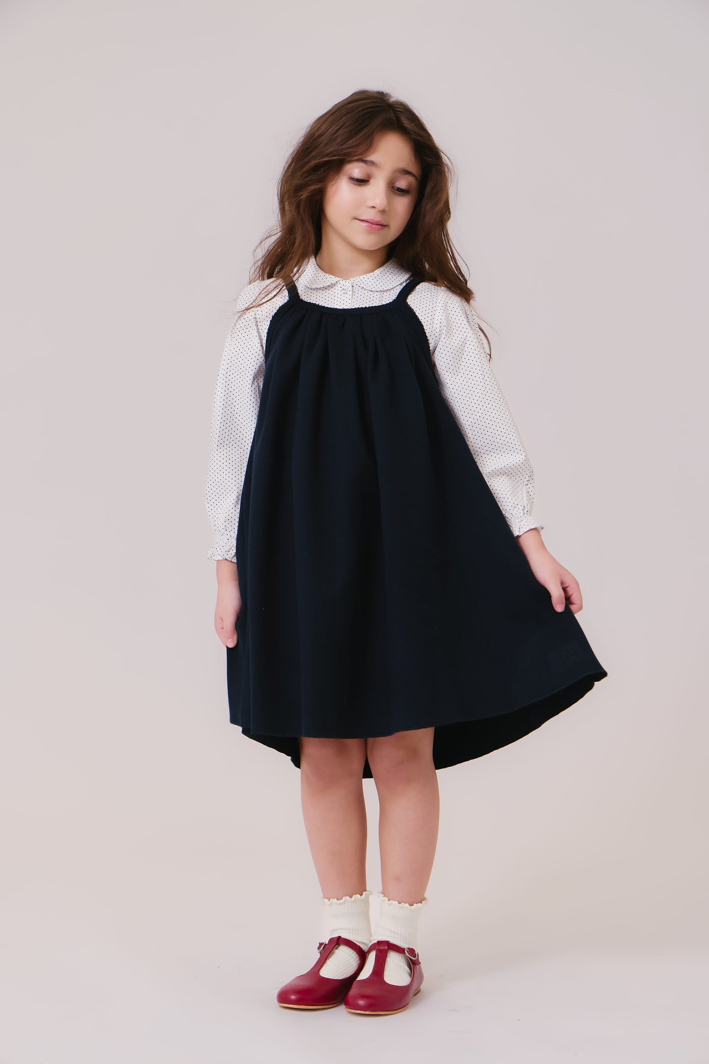 Sienna Pinafore Jumper - Navy