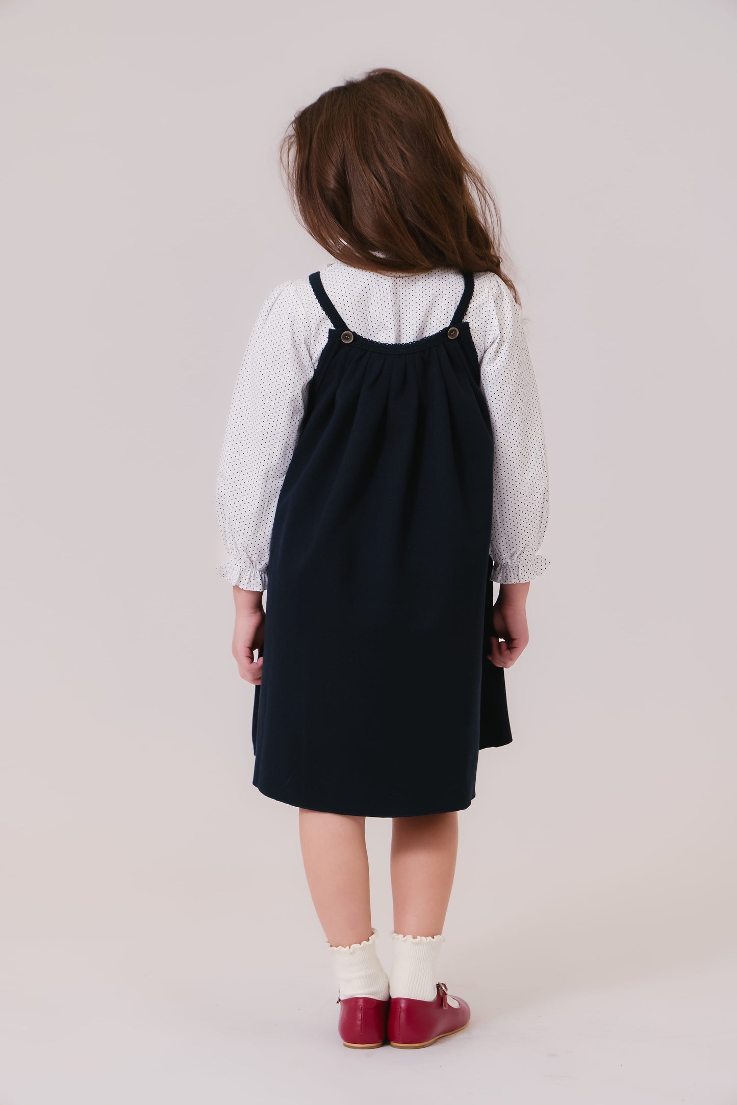 Sienna Pinafore Jumper - Navy