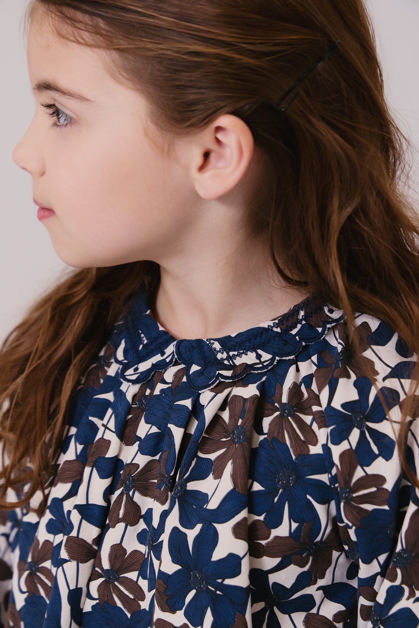 Nola Floral Dress - Chocolate