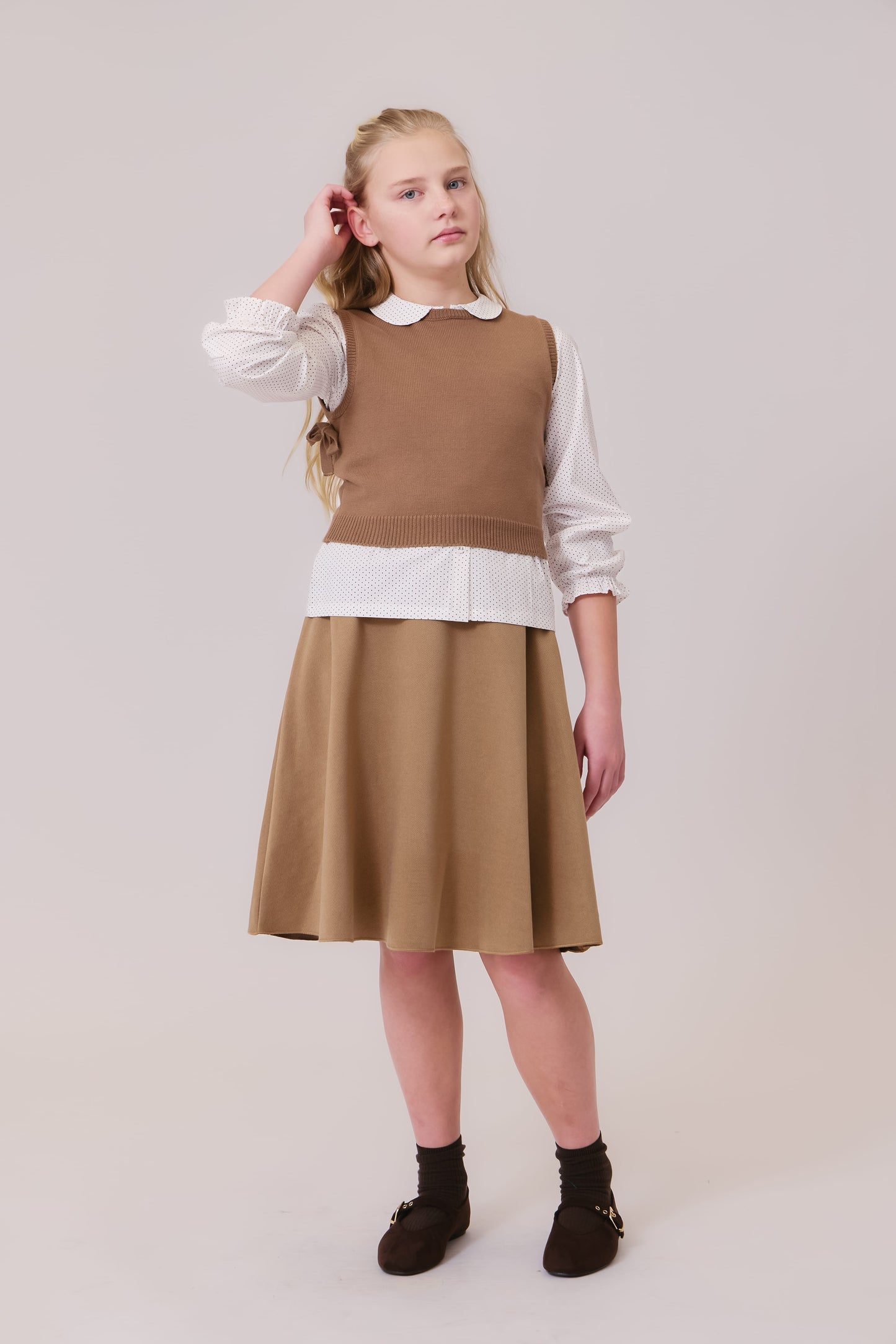 Sienna Circle Skirt - Chestnut