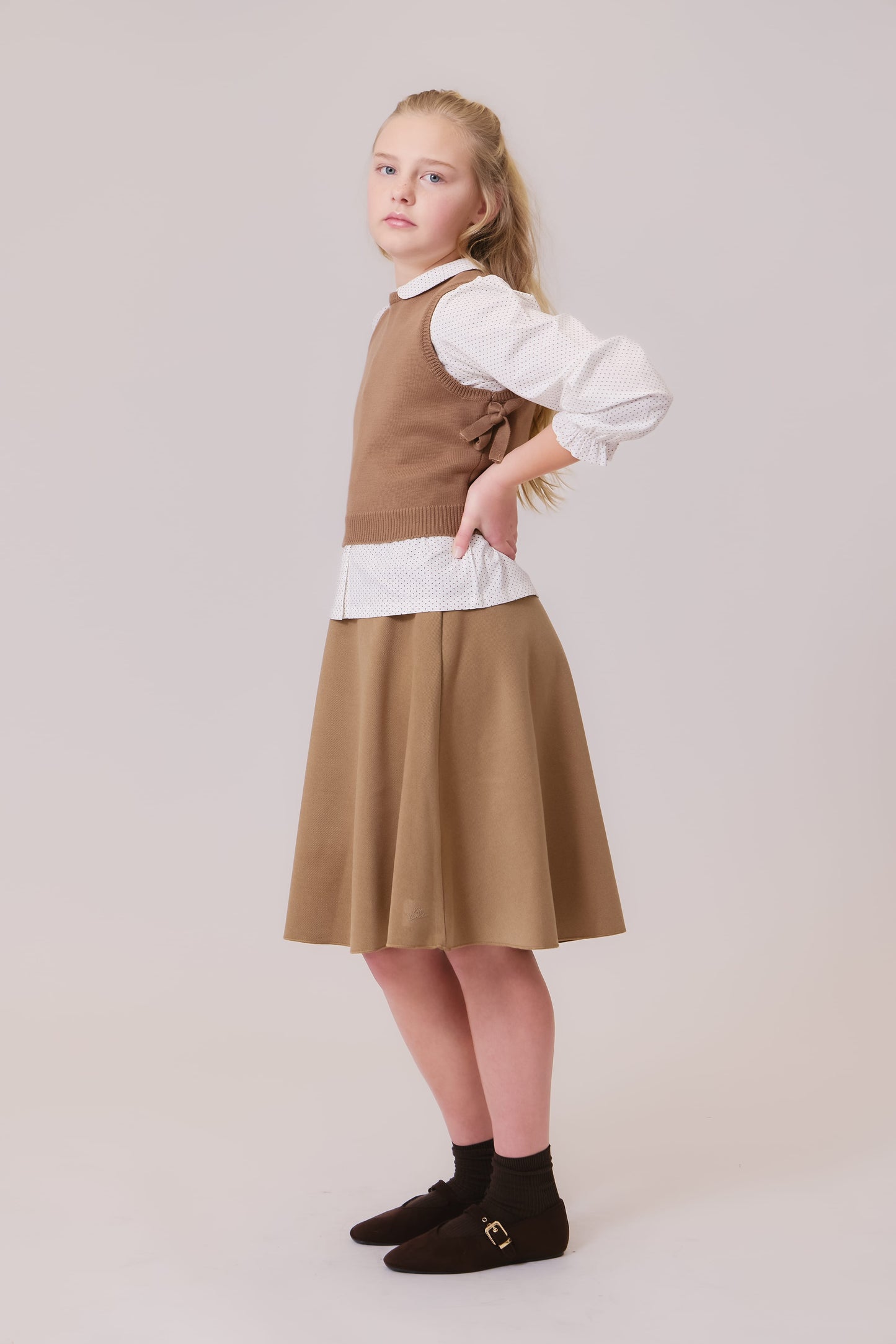 Sienna Knit Vest - Chestnut