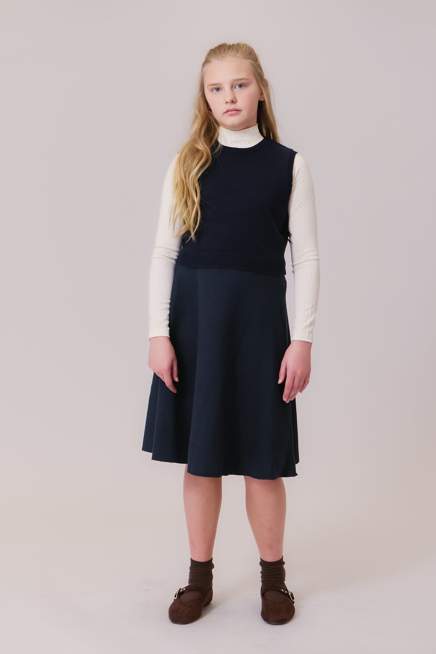 Sienna Circle Skirt - Navy