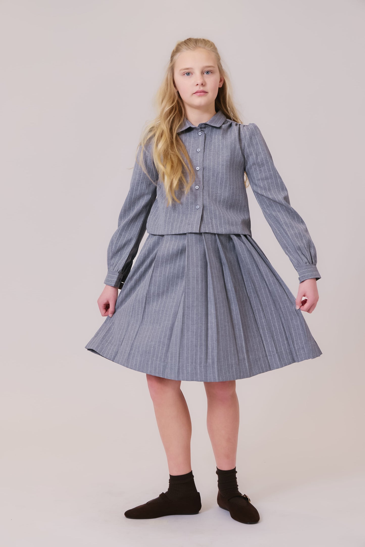 Cynthia Pinstripe Skirt