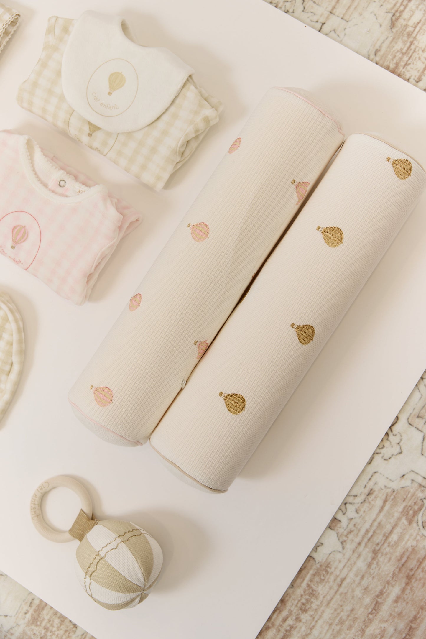 Ciel Enfant Bolster Pillow - Stone