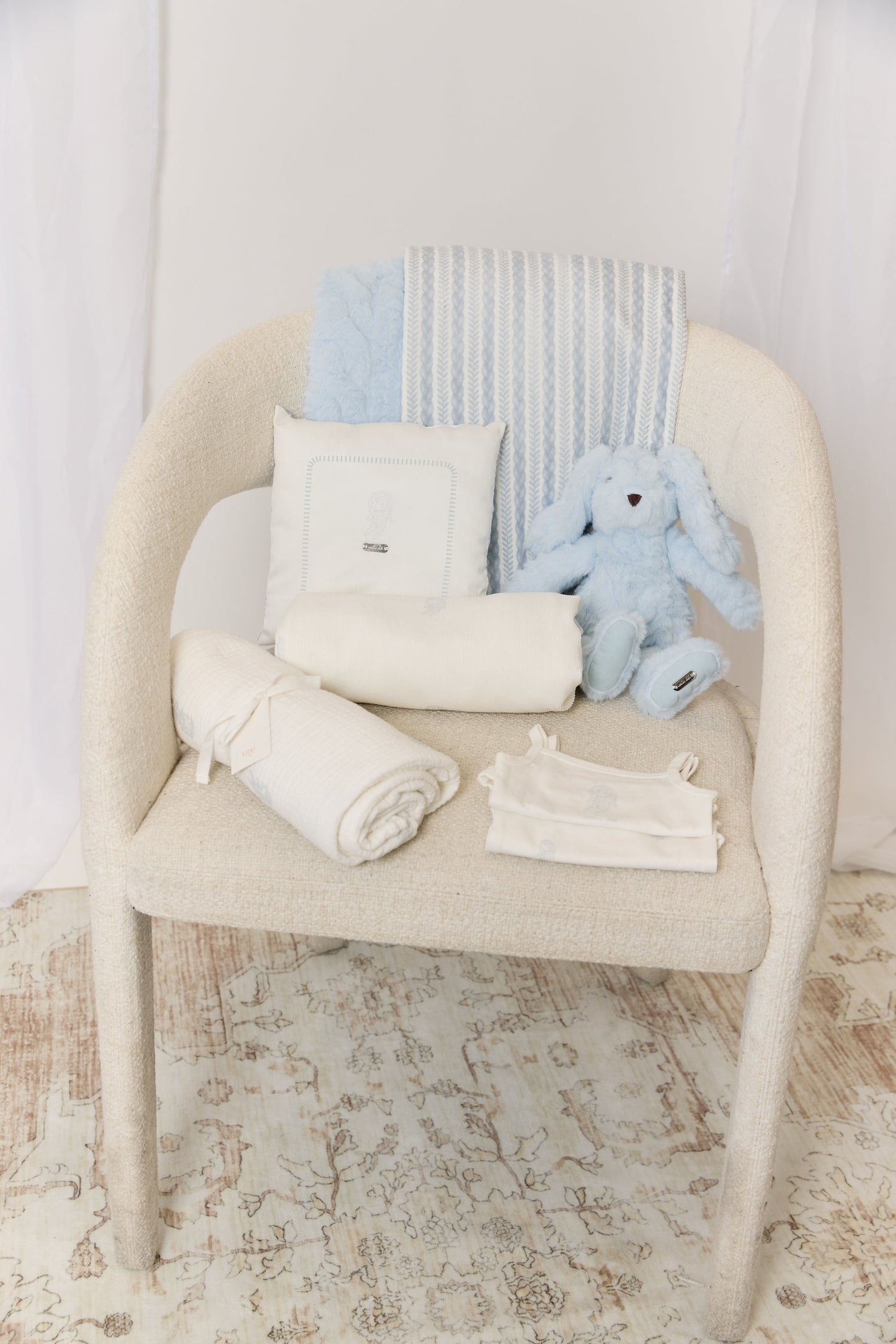 Atelier Bunny Swaddle - Blue